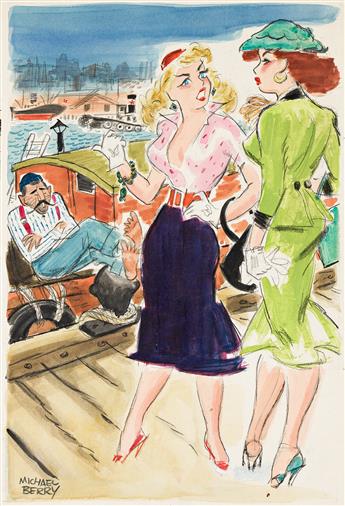 MICHAEL BERRY (1907 - 2000) "You mean this is the Greek shipowner you wanted me to meet!"
